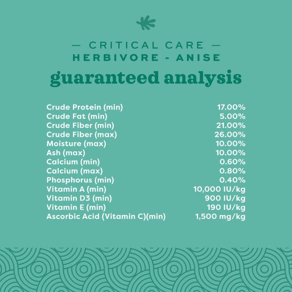 Oxbow Oxbow Critical Care Herbivore; Anise