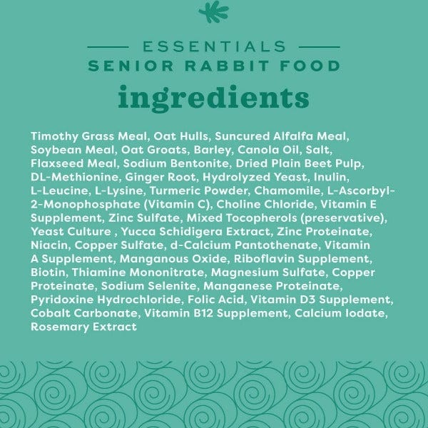 Oxbow Essentials Senior Rabbit Food – Petland Canada