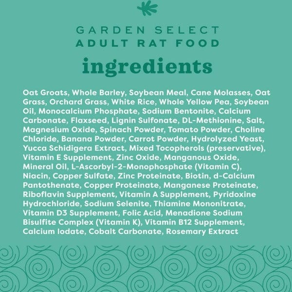 Oxbow Oxbow Garden Select Adult Rat Food