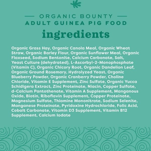 Oxbow Oxbow Organic Bounty Adult Guinea Pig Food