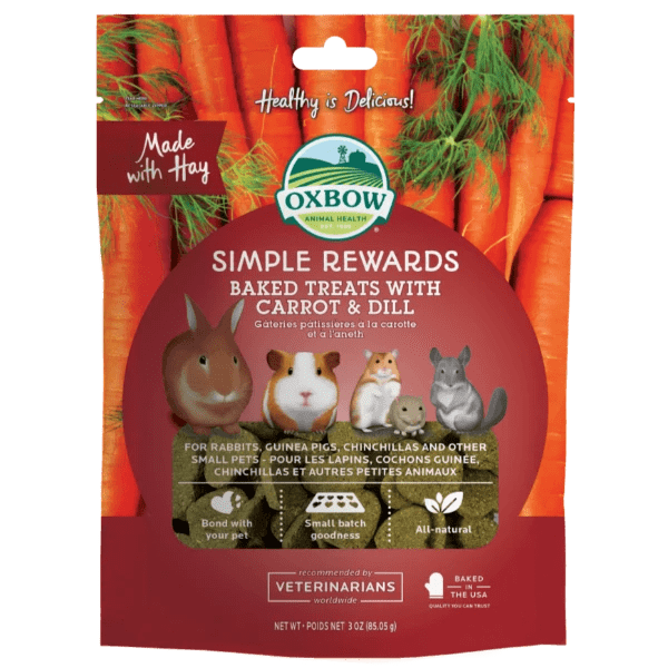 Oxbow Oxbow Simple Rewards Baked Treats with Carrot & Dill