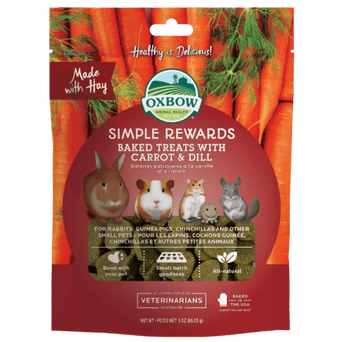 Oxbow Oxbow Simple Rewards Baked Treats with Carrot & Dill