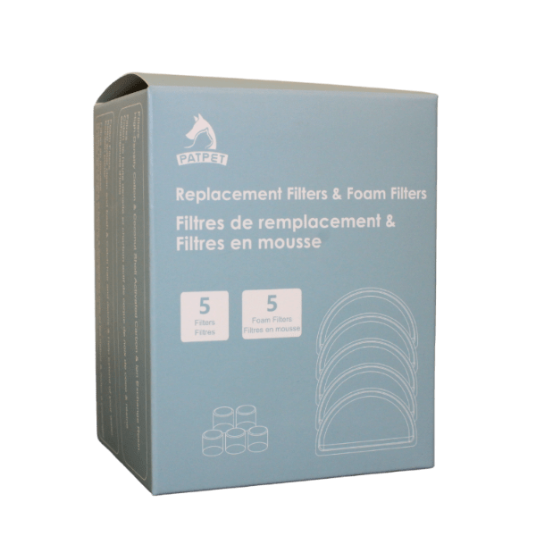 PATPET PATPET Automatic Motion Activated Replacement Filters & Foam Filters 5-Pack