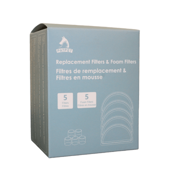 PATPET PATPET Automatic Motion Activated Replacement Filters & Foam Filters 5-Pack