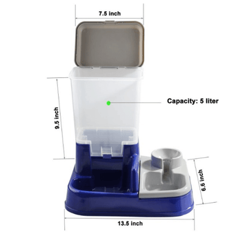 Pawise Pawise 2 in 1 Food & Water Dispenser
