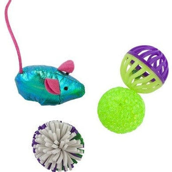 Pawise Pawise 4 Pack Assorted Cat Toy