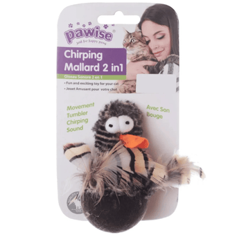 Pawise Pawise Chirping Mallard Cat Toy