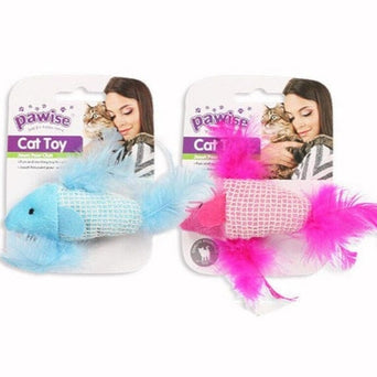 Pawise Pawise Feathery Fish Cat Toy