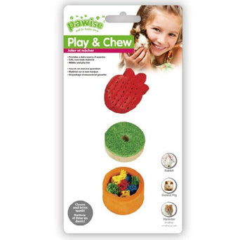 Pawise Pawise Wood Play & Chew Small Animal Toy