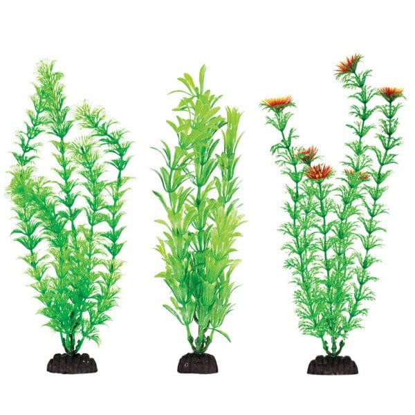 Penn Plax Aquaplant 12in Green 6pc Bag