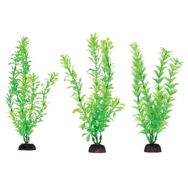 Penn Plax Aquaplant 8in Green 6pc Bag