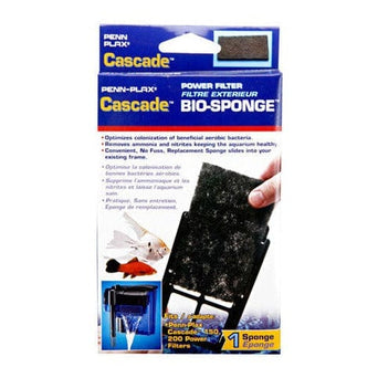 Penn Plax Cascade 150 & 200 Bio-sponge 1pk Replacement