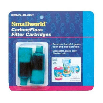 Penn Plax Replacement Carbon/Floss Filter Cartridges 2pk