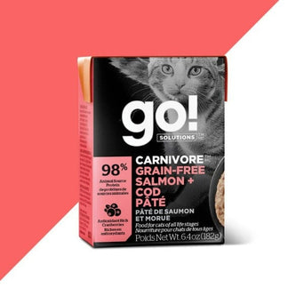 Petcurean Go! Carnivore Grain Free Salmon & Cod Pate Wet Cat Food