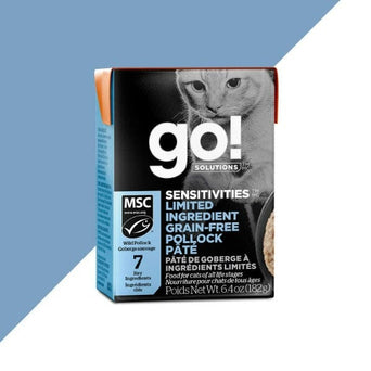 Petcurean Go! Sensitivities Limited Ingredient Grain Free Pollock Pate Wet Cat Food