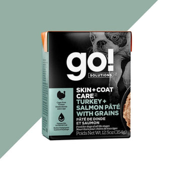 Petcurean Go! Skin & Coat Care Turkey & Salmon Pate Wet Dog Food