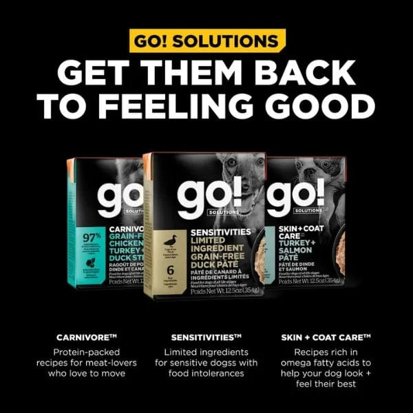 Petcurean Go! Solutions Sensitivities Limited Ingredient Grain Free Duck Pate Wet Dog Food, 12.5oz