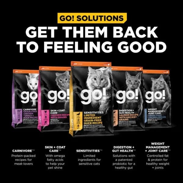 Petcurean Go! Solutions Sensitivities Limited Ingredient Grain Free Duck Recipe Dry Cat Food