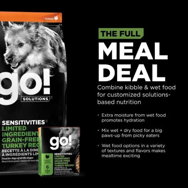 Petcurean Go! Solutions Sensitivities Limited Ingredient Grain Free Turkey Recipe Dry Dog Food