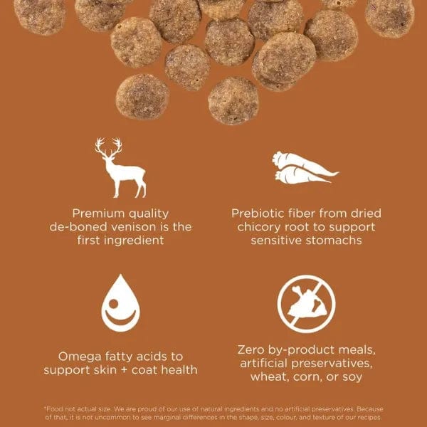 Petcurean Go! Solutions Sensitivities Limited Ingredient Grain Free Venison Recipe Dry Dog Food, 22lb