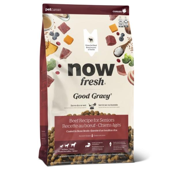 Petcurean Now Fresh Good Gravy Beef Recipe Senior Dry Dog Food