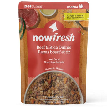 Petcurean Now Fresh Ground Beef & Rice Wet Dog Food with Grains