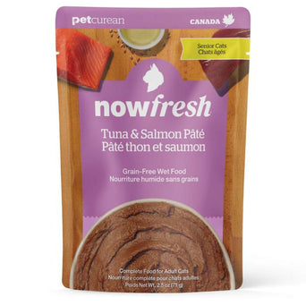 Petcurean Now Fresh Tuna & Salmon Pâté Grain-Free Wet Senior Cat Food