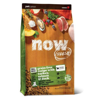 Petcurean Now Fresh Turkey, Salmon & Duck Recipe Small Breed Senior Dry Dog Food