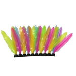 Petland Canada Fish Gear Glow Multi-Colour Foreground Feather Silicone Aquarium Plant