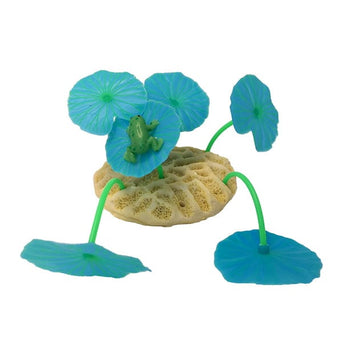 Petland Canada Fish Gear Glow Mushrooms & Frog Silicone Aquarium Ornament