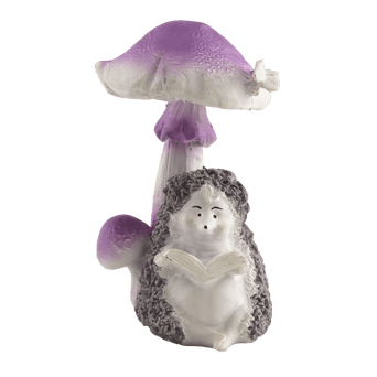 Petland Canada Fish Gear Hedgehog & Mushroom Aquarium Ornament