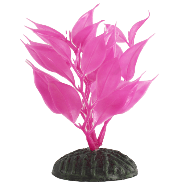Petland Canada Fish Gear Pink Hygrophila Plastic Betta Plant (4")