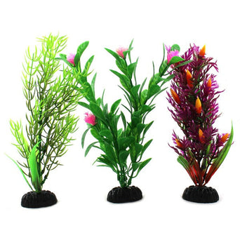 Petland Canada Fish Gear Plastic Aquarium Plant 3-Pack