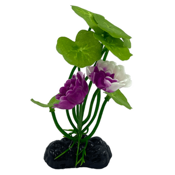 Petland Canada Fish Gear Purple Lotus Silk Betta Plant