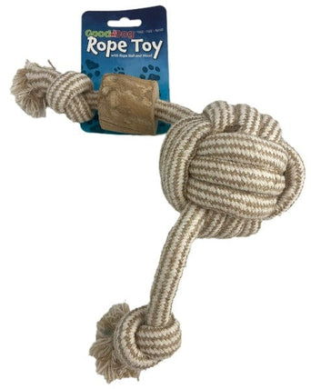 Petland Canada Good Dog Rope Ball with Java Wood