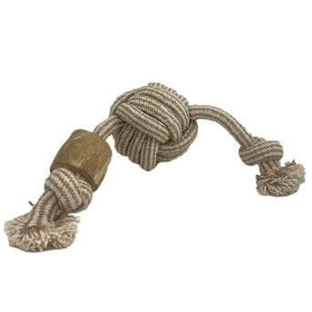 Petland Canada Good Dog Rope Ball with Java Wood