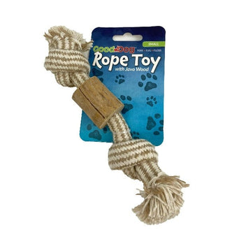 Petland Canada Good Dog Rope & Java Wood Dog Toy; Available in 3 Styles