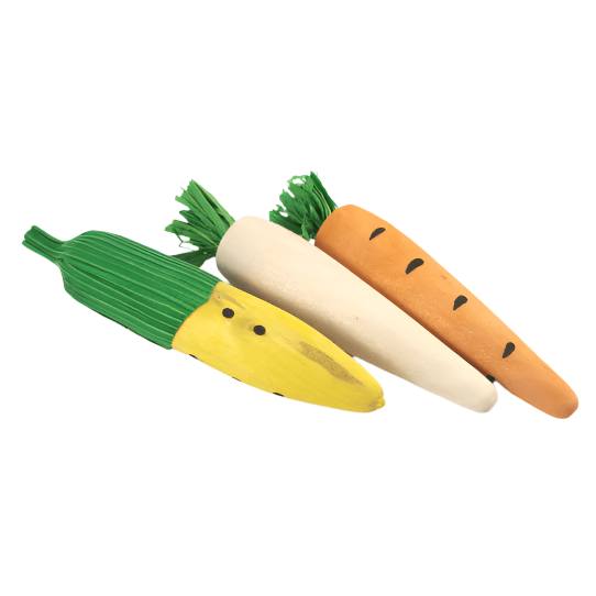 Petland Canada Moss Hollow Wood, Carrot & Corn Trio