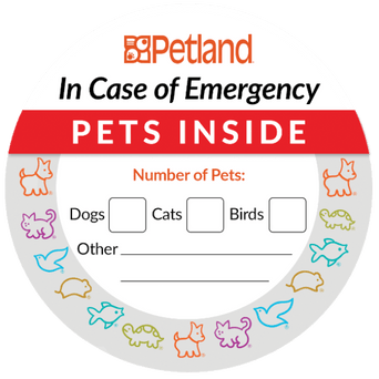 Petland Canada Pet Emergency Sticker