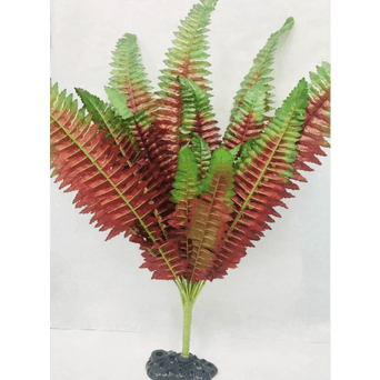 Petland Canada Repti Gear Green and Red Fern Reptile Plant 60 cm