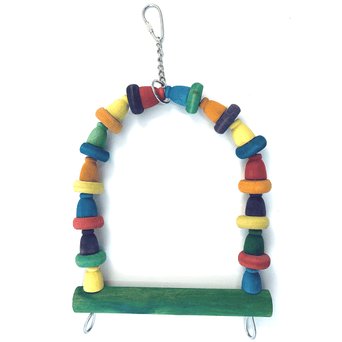 Petland Canada Tweeters Wooden Arch Swing Bird Toy