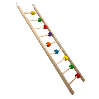 Petland Canada Tweeters Wooden Ladder with Beads