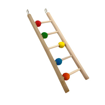 Petland Canada Tweeters Wooden Ladder with Beads