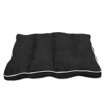 PetPals PetPals Black Faux Suede Pet Bed