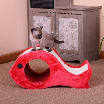 PetPals PetPals Chum Fleece & Sisal Cat Scratcher