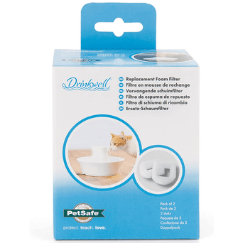 PetSafe Drinkwell Ceramic & 360 Stainless Steel Replacement Foam Filters (2-Pack)