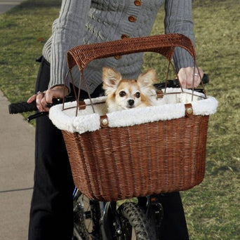 PetSafe PetSafe Happy Ride Wicker Bicycle Basket for Dogs