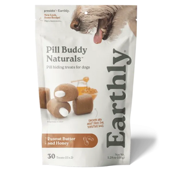 Presidio Earthly Pet Pill Buddy Naturals Pill Hiding Treat for Dogs; Peanut Butter & Honey Recipe