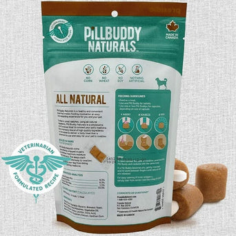 Presidio Pill Buddy Naturals Pill Hiding Treat for Dogs; Peanut Butter & Honey Recipe