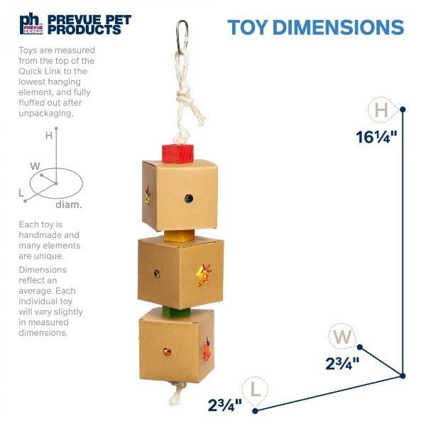 Prevue Pet Products Prevue Pet Products 3-Box Stuff & Hide Bird Toy